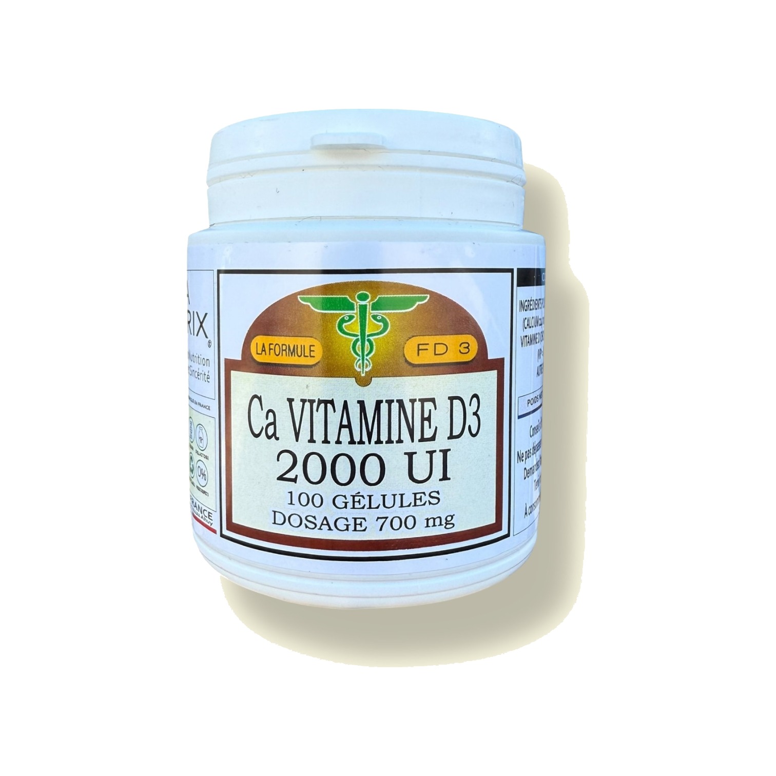 Calcium + Vitamine D3 – Santé Osseuse & Immunité (100 gélules)