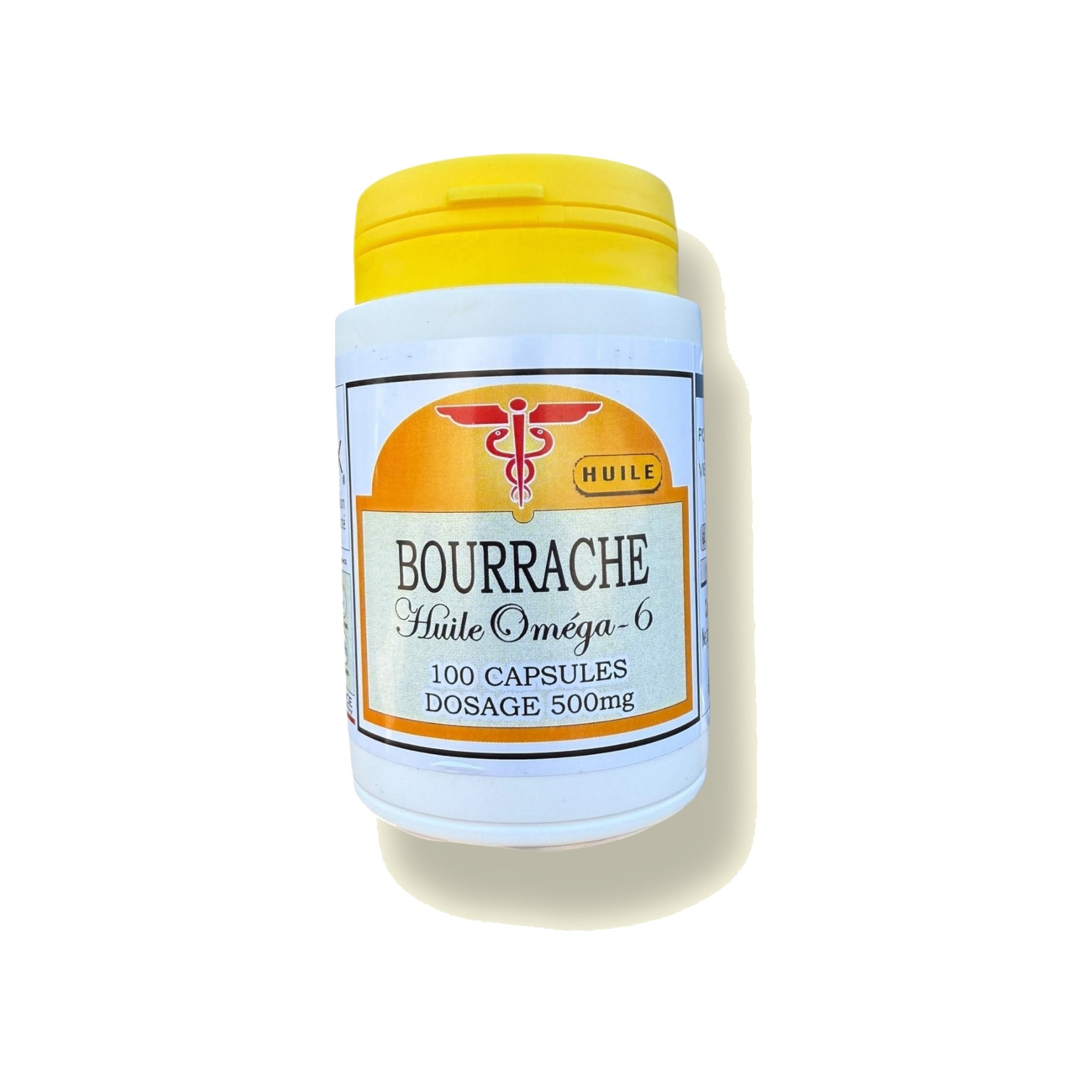 Huile de Bourrache Oméga-6 – Hydratation et Souplesse de la Peau (100 capsules molles)